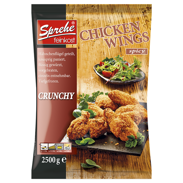 59620 Crunchy Chicken Wings fertig gebraten Sprehe Feinkost